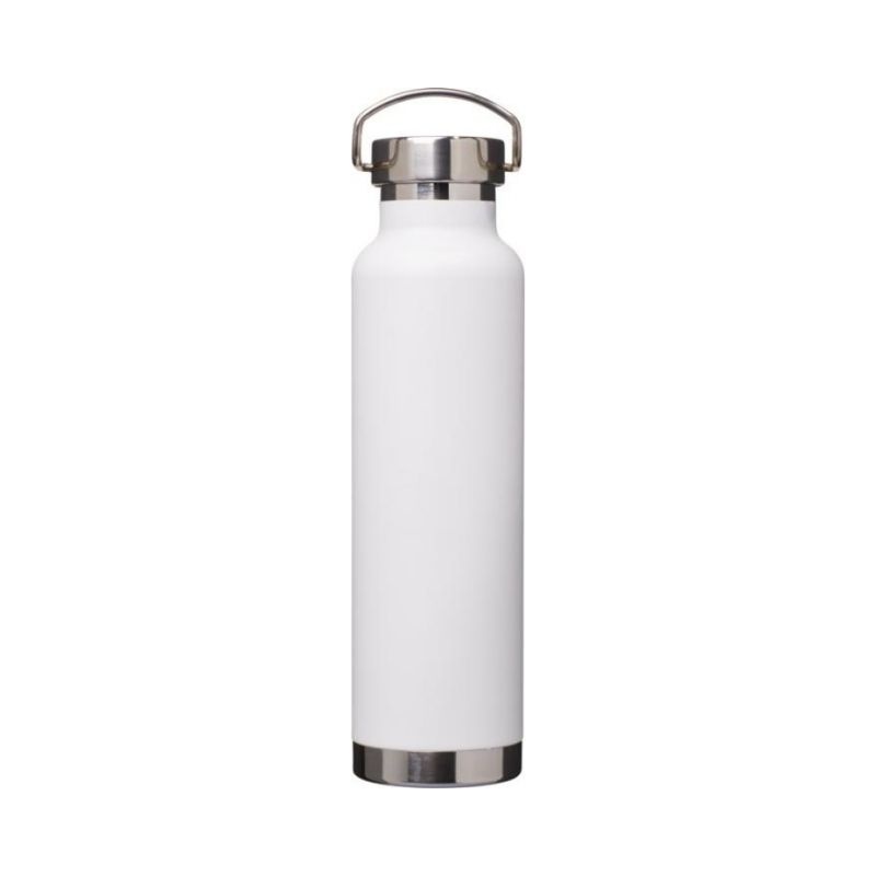 Logo trade promotional giveaways image of: Thor Copper Vacuum Insulated Bottle, white