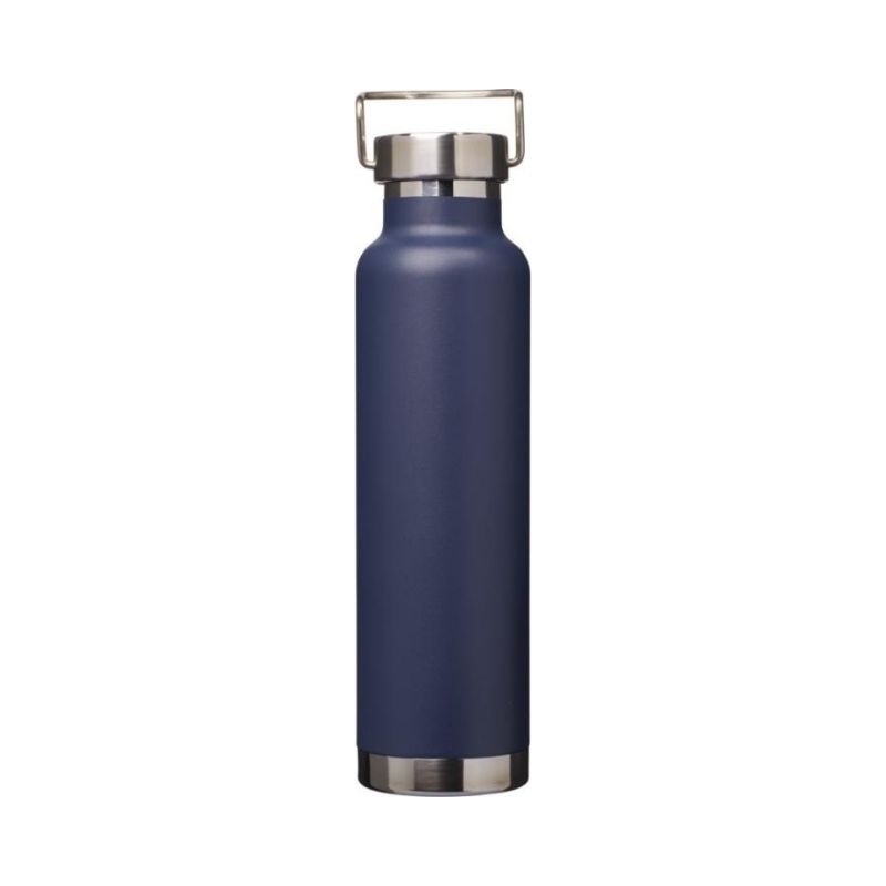 Logotrade corporate gift picture of: Thor Copper Vacuum Insulated Bottle, navy