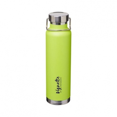 Logotrade promotional gift image of: Thor copper vacuum insulated bottle, lime green