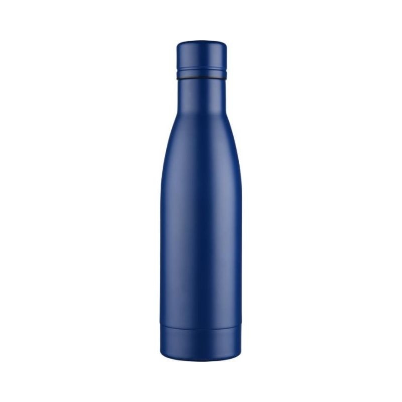 Logo trade promotional giveaways image of: Vasa copper vacuum insulated bottle, blue