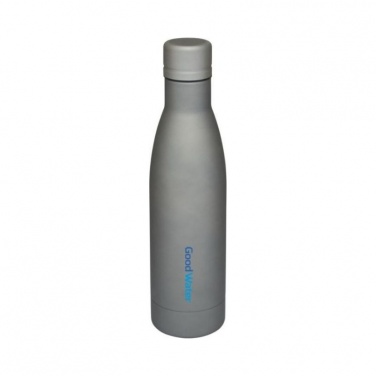 Logotrade promotional gift image of: Vasa copper vacuum insulated bottle, grey