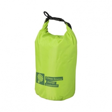 Logotrade advertising product image of: Survivor roll-down waterproof outdoor bag 5 l, lime