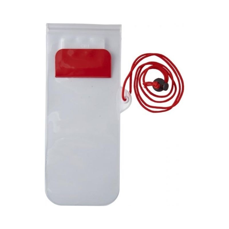 Logo trade promotional items image of: Mambo waterproof storage pouch, red