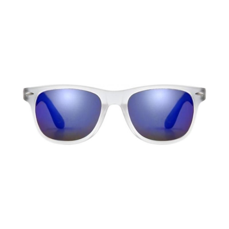 Logo trade promotional gift photo of: Sun Ray Mirror sunglasses, navy