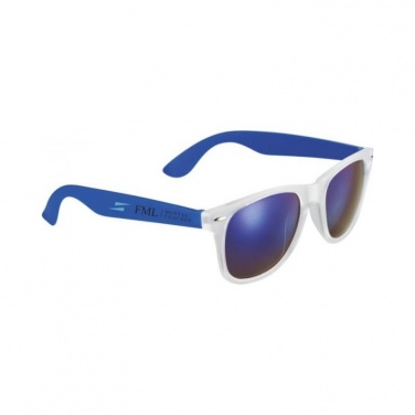 Logo trade advertising product photo of: Sun Ray Mirror sunglasses, royal blue