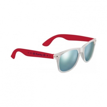 Logotrade promotional giveaway image of: Sun Ray Mirror sunglasses, red