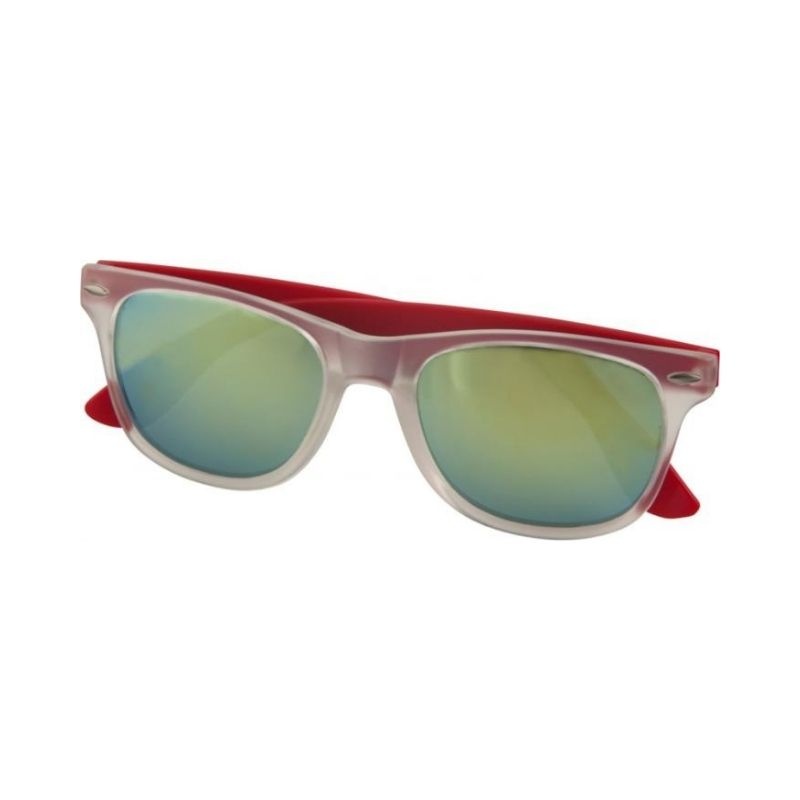 Logotrade corporate gift image of: Sun Ray Mirror sunglasses, red