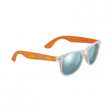 Logo trade promotional gifts image of: Sun Ray Mirror sunglasses, orange