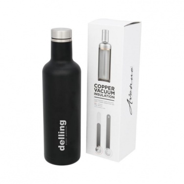 Logo trade promotional items picture of: Pinto Copper Vacuum Insulated Bottle, black