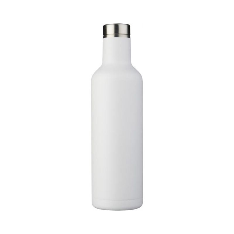 Logo trade business gifts image of: Pinto Copper Vacuum Insulated Bottle, white