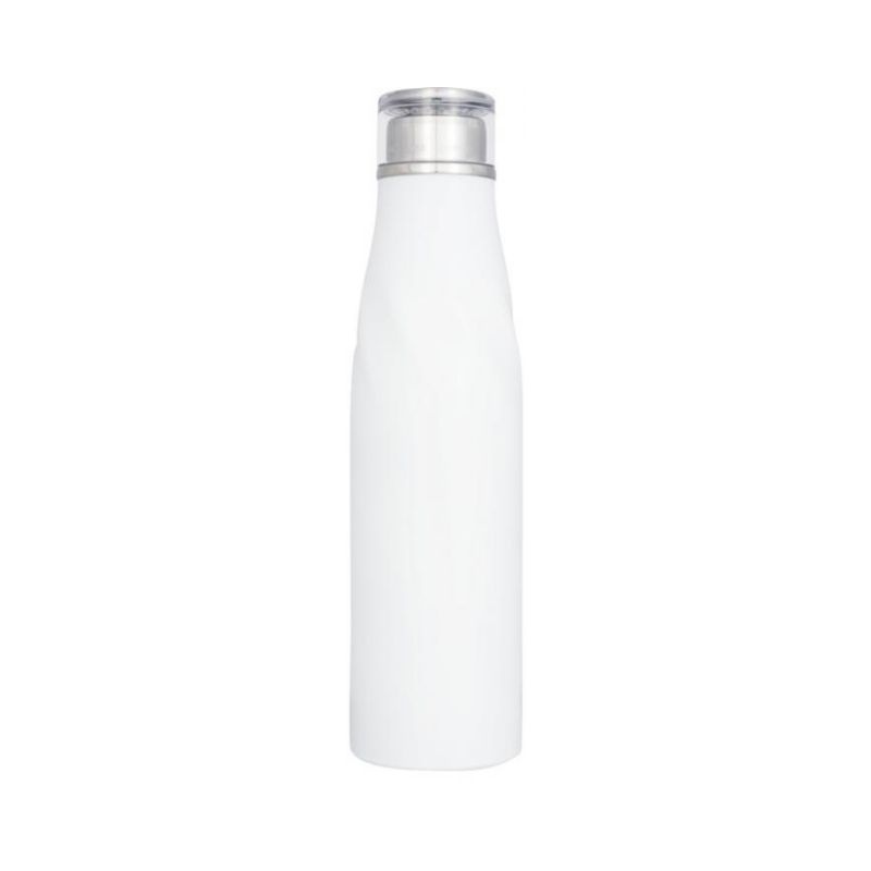 Logo trade promotional gift photo of: Hugo auto-seal copper vacuum insulated bottle, white