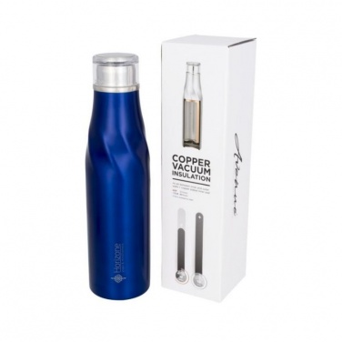 Logotrade promotional merchandise photo of: Hugo auto-seal copper vacuum insulated bottle, blue