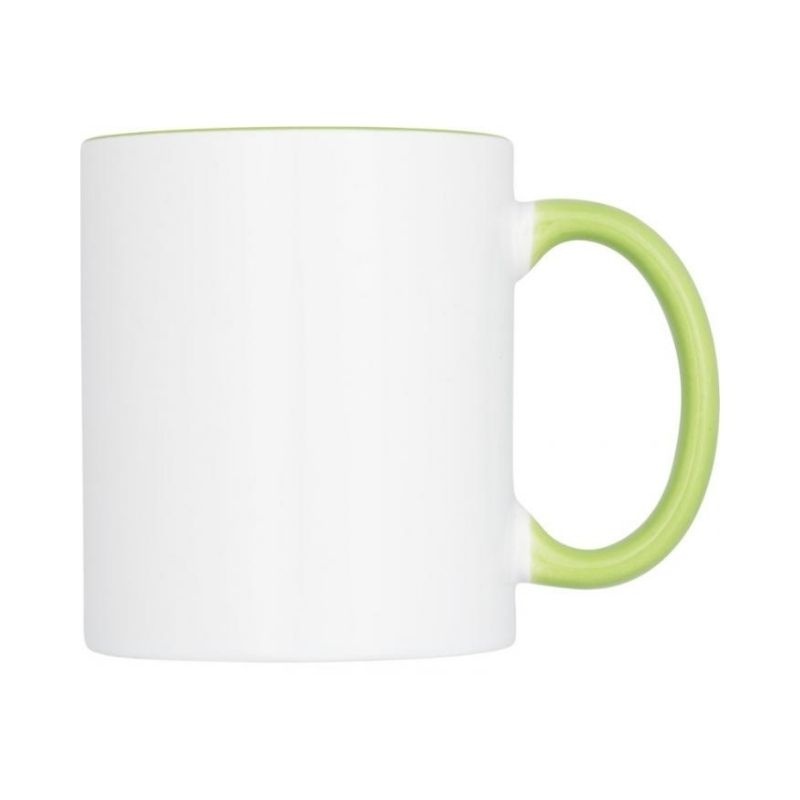 Logo trade corporate gift photo of: Pix sublimation colour pop mug, lime green