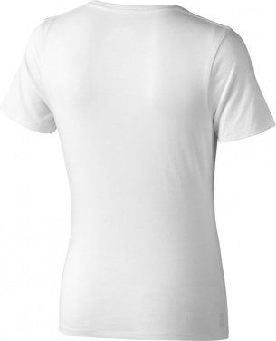 Logotrade promotional merchandise picture of: Nanaimo short sleeve ladies T-shirt, white