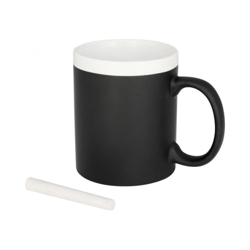 Logotrade promotional product picture of: Chalk write mug, white