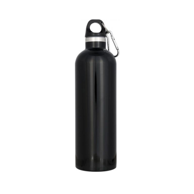 Logo trade promotional merchandise image of: Atlantic vacuum insulated bottle, black