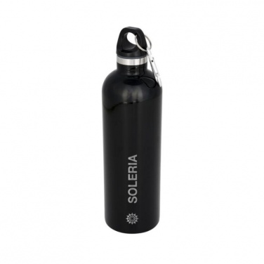 Logo trade business gift photo of: Atlantic vacuum insulated bottle, black