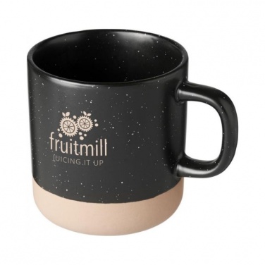 Logo trade promotional giveaway photo of: Pascal 360 ml ceramic mug, black