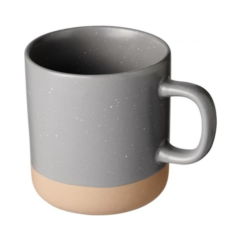 Logo trade promotional giveaway photo of: Pascal 360 ml ceramic mug, grey