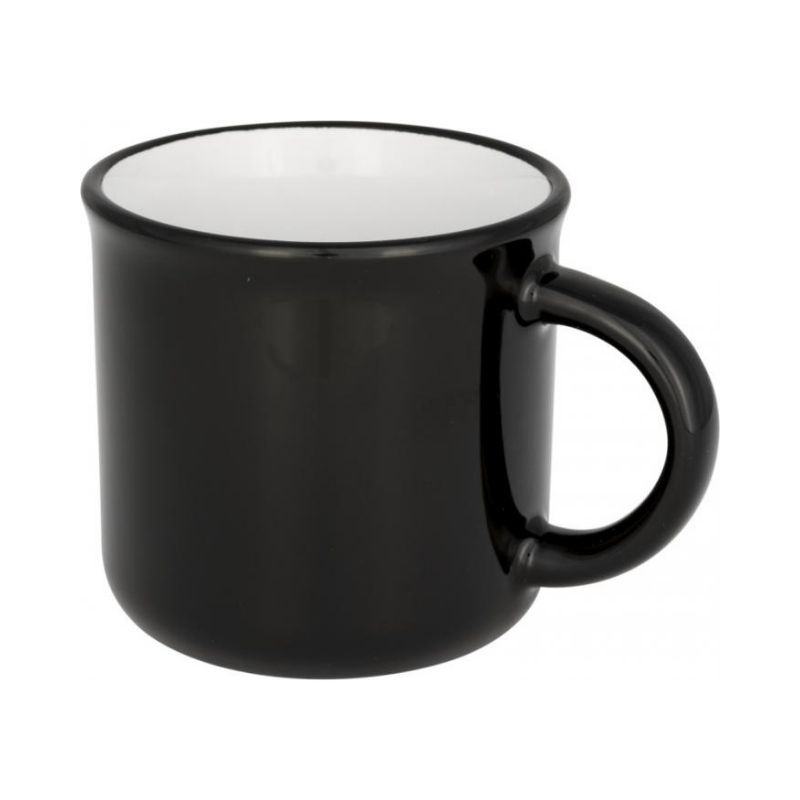 Logotrade promotional products photo of: Ceramic campfire mug, black