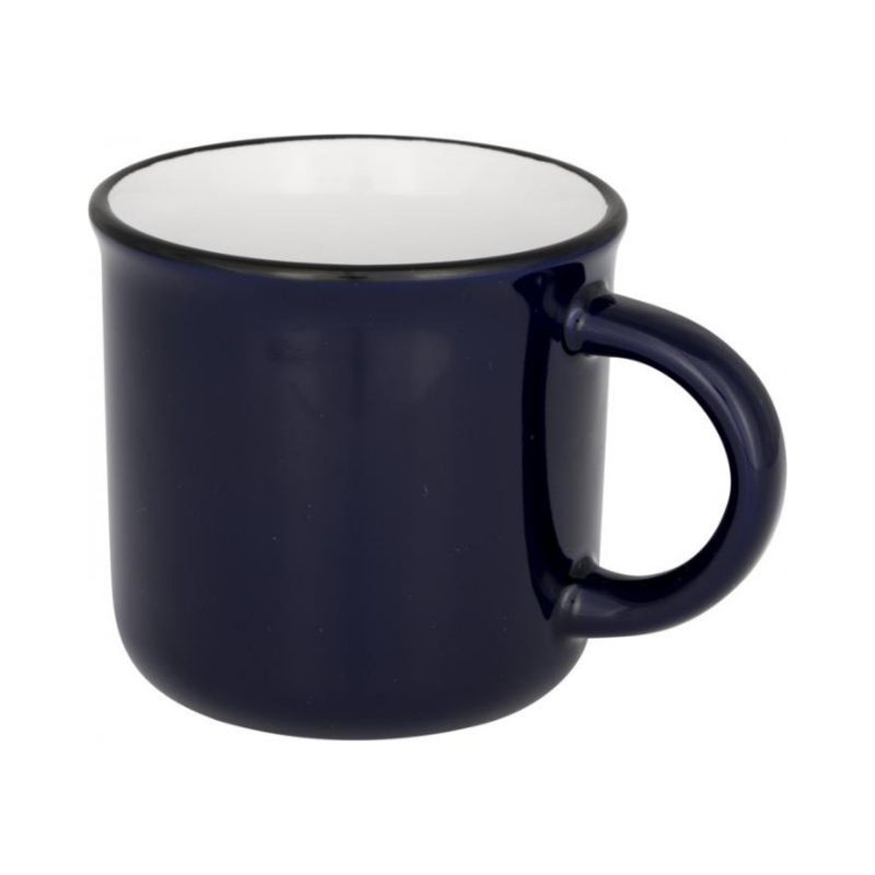 Logo trade advertising products picture of: Ceramic campfire mug, blue