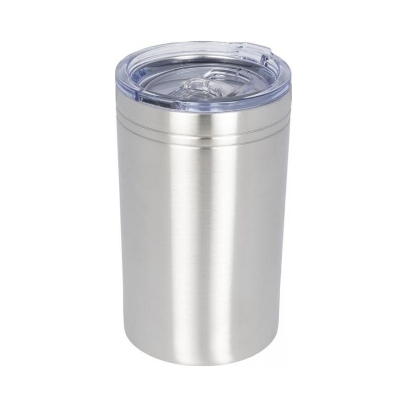 Logo trade promotional gift photo of: Pika vacuum tumbler, silver