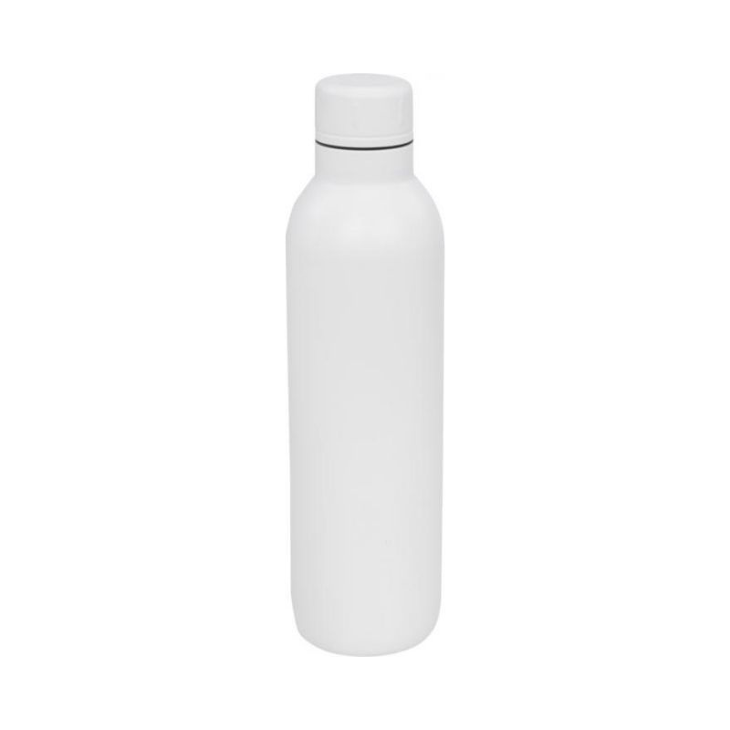 Logo trade promotional giveaways picture of: Thor copper vacuum insulated sport bottle, white