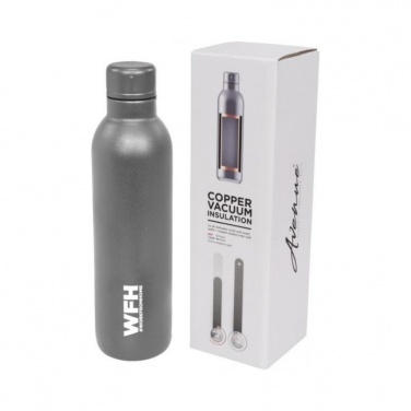 Logotrade promotional gift picture of: Thor copper vacuum insulated sport bottle, grey