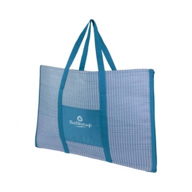 Logotrade promotional gift picture of: Bonbini foldable beach tote and mat, process blue