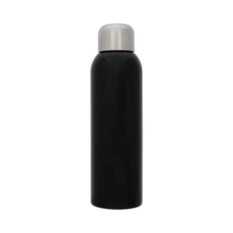 Logo trade business gifts image of: Guzzle 820 ml sport bottle, black