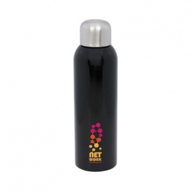 Logo trade promotional gifts image of: Guzzle 820 ml sport bottle, black