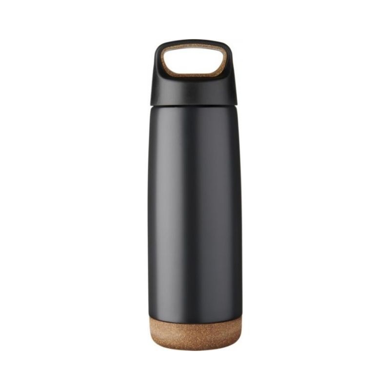 Logotrade promotional product picture of: Valhalla 600ml copper vacuum insulated sport bottle, black