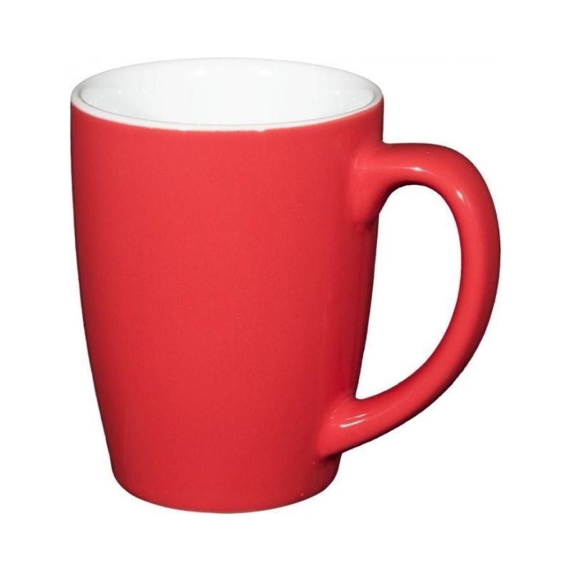 Logo trade promotional gift photo of: Mendi 350 ml ceramic mug, red