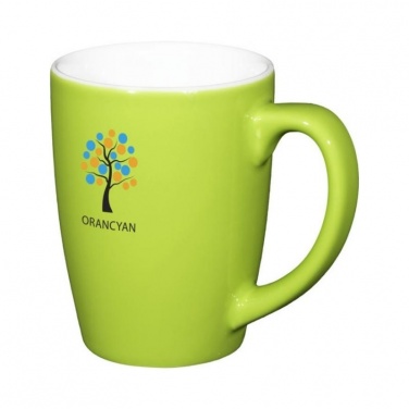 Logotrade business gift image of: Mendi 350 ml ceramic mug, lime