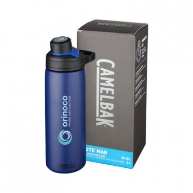 Logotrade promotional item picture of: Chute Mag 600 ml copper vacuum insulated bottle, navy