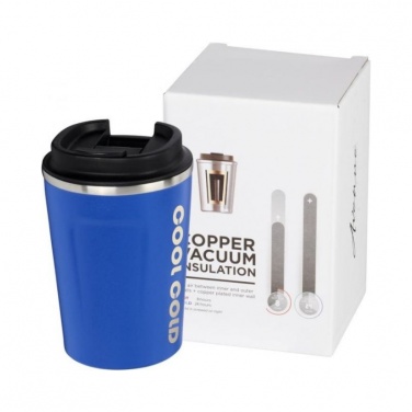 Logo trade promotional merchandise photo of: Thor 360 ml leak-proof copper vacuum tumbler, blue