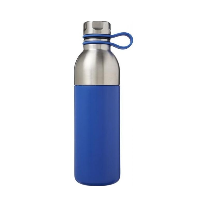 Logotrade promotional merchandise photo of: Koln 590 ml copper vacuum insulated sport bottle, blue