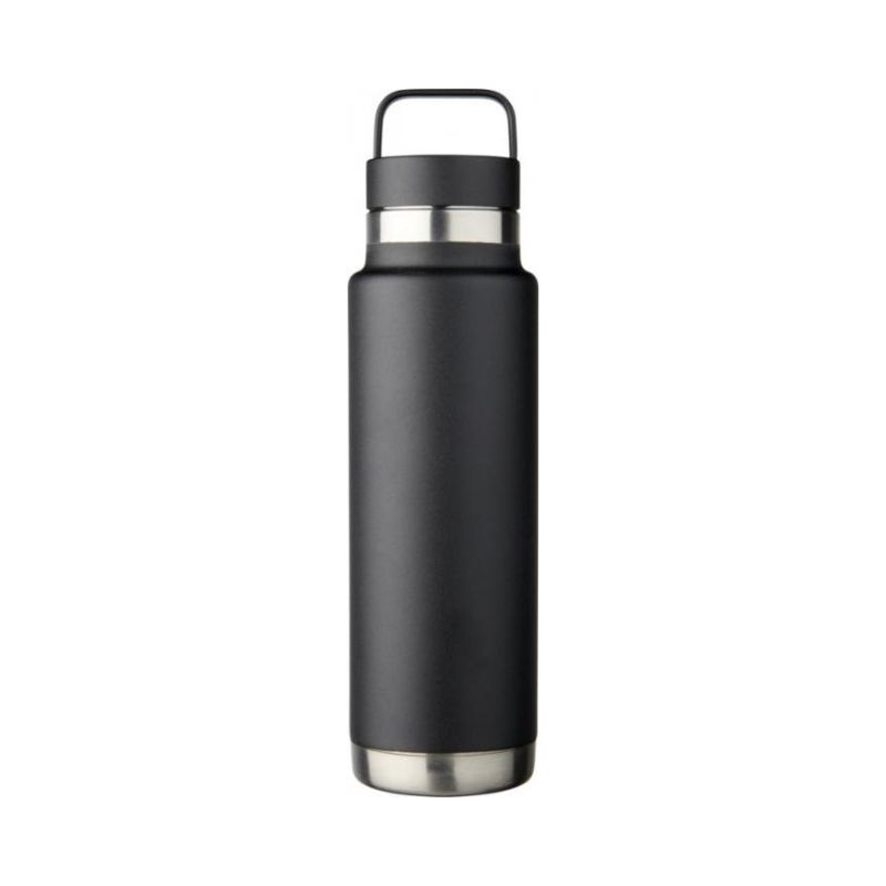 Logo trade promotional product photo of: Colton 600 ml copper vacuum insulated sport bottle, black