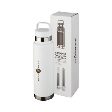 Logo trade corporate gifts picture of: Colton 600 ml copper vacuum insulated sport bottle, white