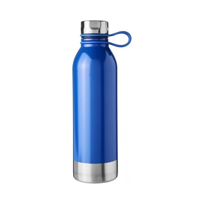 Logo trade promotional items image of: Perth 740 ml stainless steel sport bottle, blue