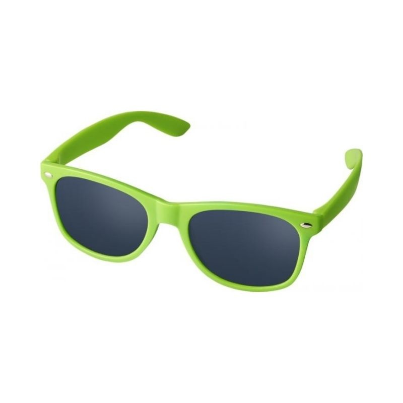 Logo trade corporate gifts image of: Sun Ray sunglasses for kids, lime