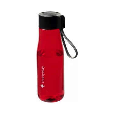 Logotrade promotional merchandise photo of: Ara 640 ml Tritan™ sport bottle with charging cable, red