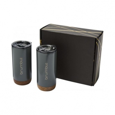 Logotrade promotional product picture of: Valhalla tumbler copper vacuum insulated gift set, grey