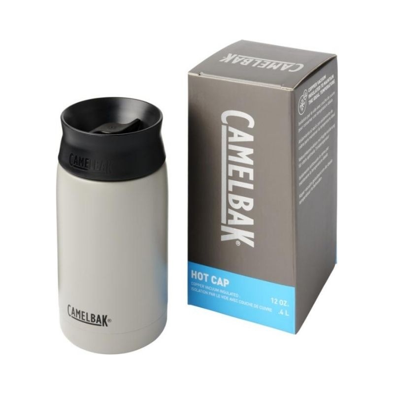 Logo trade corporate gifts image of: Hot Cap 350 ml copper vacuum insulated tumbler, grey