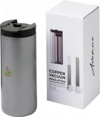 Logo trade business gift photo of: Lebou 360 ml copper vacuum insulated tumbler, grey