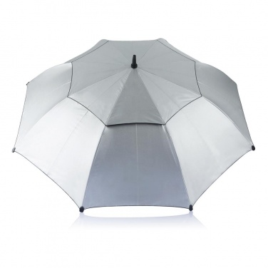 Logotrade promotional giveaway image of: 27” Hurricane storm umbrella, Ø120 cm, grey