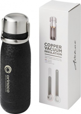 Logo trade promotional merchandise picture of: Yuki 350 ml copper vacuum insulated sport bottle, black