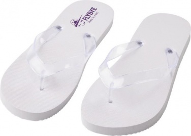 Logotrade promotional giveaway image of: Railay beach slippers (M), white