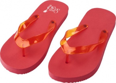 Logotrade promotional giveaway image of: Railay beach slippers (M), red