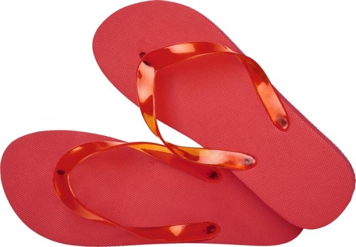 Logotrade advertising product picture of: Railay beach slippers (M), red